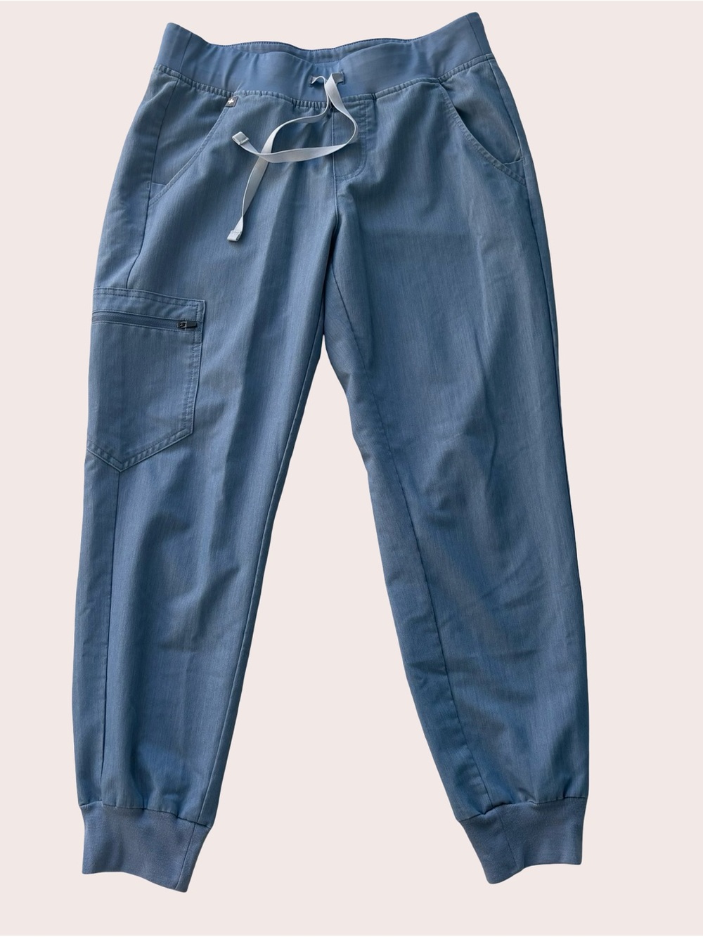FIGS Zamora Joggers Scrub Pants Heather Indigo Blue